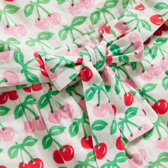 NWT Mini Boden Tie-waist Scallop Romper - Picture 4 of 7